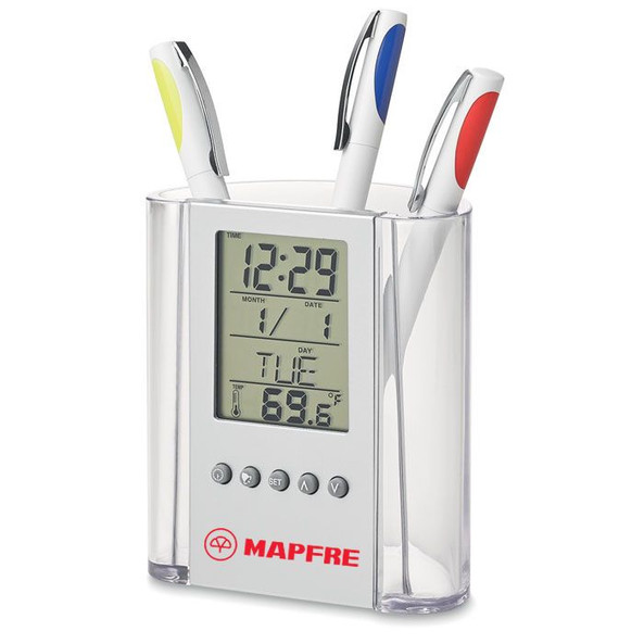 GiftRetail IT2893 - PRODIGY Multifunctional Penholder with Calendar and Thermometer