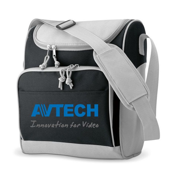 GiftRetail IT3101 - ZIPPER Durable 13L Insulated Cooler Bag with Front Pocket