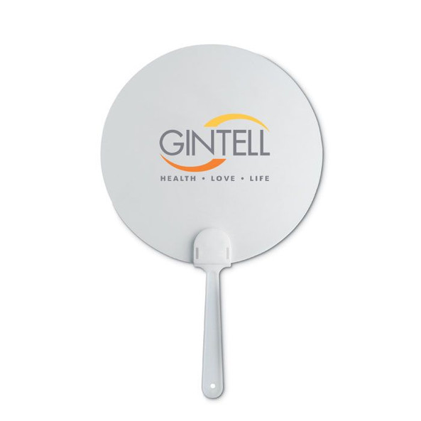 GiftRetail IT3491 - PAYPAY Frosted Transparent Manual Hand Fan