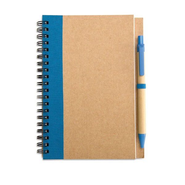 SONORA PLUS Eco-Friendly Recycled Notebook with Pen Set - GiftRetail IT3775
