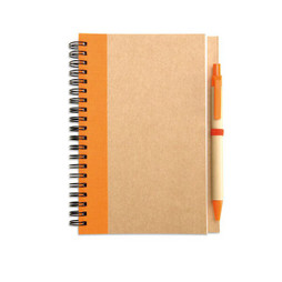 GiftRetail IT3775 - SONORA PLUS Bloc-notes recyclé et stylo