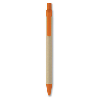 CARTOON Eco-Friendly Biodegradable Paper Barrel Pen - GiftRetail IT3780
