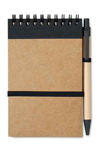 SONORA Eco-Friendly SONORA A6 Notepad with Pen Set - GiftRetail IT3789