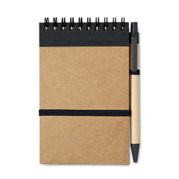 GiftRetail IT3789 - SONORA Eco-Friendly SONORA A6 Notepad with Pen Set