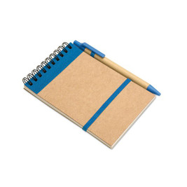 GiftRetail IT3789 - SONORA Eco-Friendly SONORA A6 Notepad with Pen Set