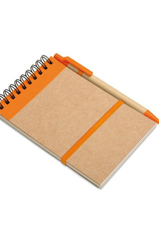 SONORA Bloc-notes recyclé et stylo - GiftRetail IT3789