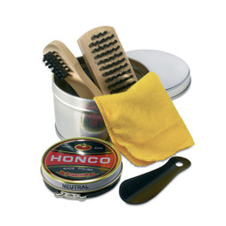 GiftRetail KC1050 - TORTON Deluxe 5-Piece Shoe Care Kit in Tin Box