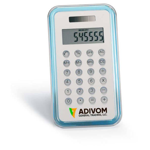GiftRetail KC2656 - CULCA Compact 8-Digit Dual Power Aluminum Calculator