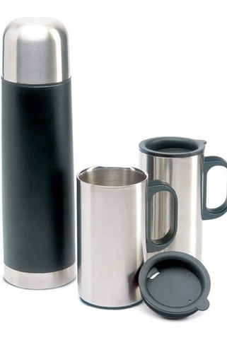 ISOSET Isolierkanne mit Bechern - GiftRetail KC2694