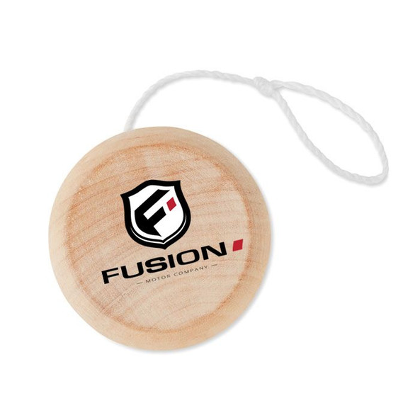 GiftRetail KC2937 - NATUS Classic Natural Wooden Yoyo for Kids and Adults