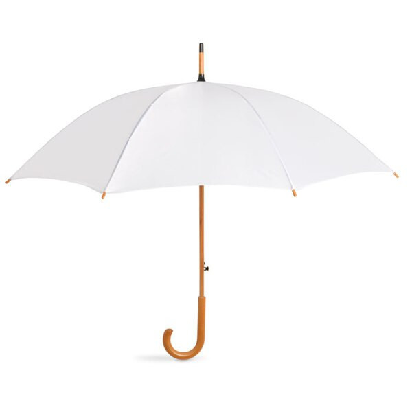 CUMULI Elegant 23 Inch Auto Open Wooden Handle Umbrella - GiftRetail KC5131