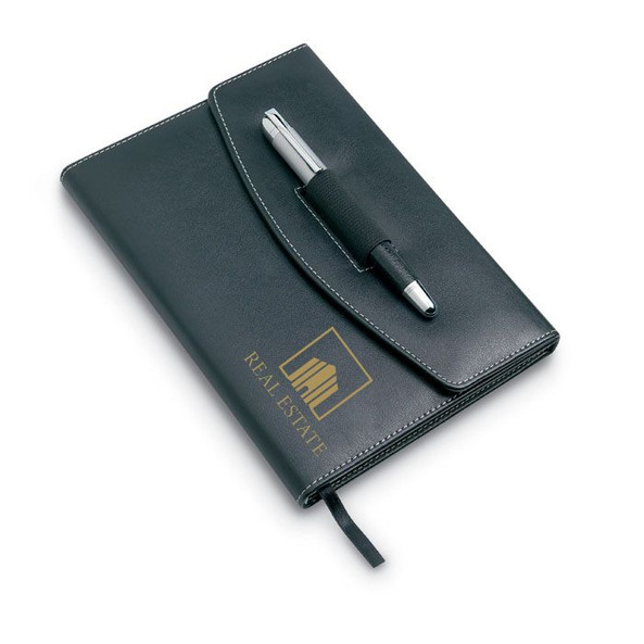 GiftRetail KC6856 - NOVA Elegant A5 Notebook Portfolio with Pen Set