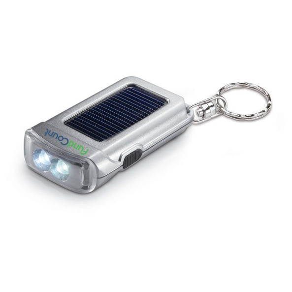 GiftRetail KC7014 - RINGAL Eco-Friendly Solar Powered LED Torch Keyring