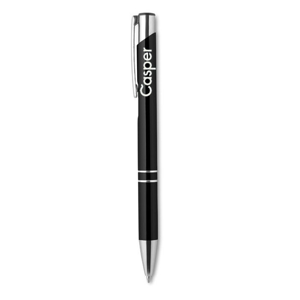 GiftRetail KC8893 - BERN Sleek Aluminium Push Button Pen with Black Ink