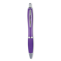 GiftRetail MO3314 - RIOCOLOUR Blue Ink Ball Pen with Soft Grip