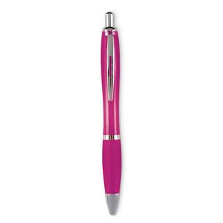 RIOCOLOUR Blue Ink Ball Pen with Soft Grip - GiftRetail MO3314