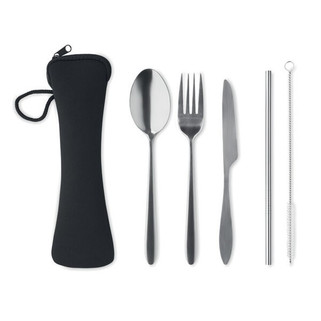 5 SERVICE Cutlery set stainless steel - GiftRetail MO6149