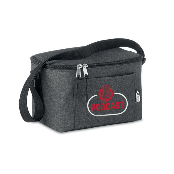 GiftRetail MO6150 - CUBA Eco-Friendly 600D RPET Insulated Cooler Bag for 6 Cans