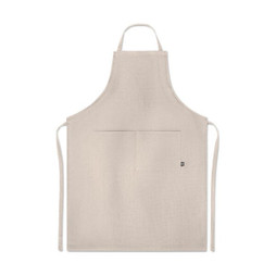 GiftRetail MO6164 - NAIMA APRON Premium Hemp Fabric Kitchen Apron with Adjustable Strap