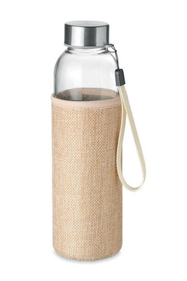 UTAH TOUCH Eco-Friendly Glass Bottle with Neoprene Pouch 500ml - GiftRetail MO6168