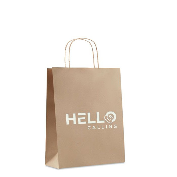 GiftRetail MO6173 - PAPER TONE M Eco-Friendly Medium Recycled Gift Bag 90gsm