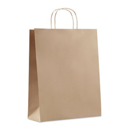 GiftRetail MO6174 - PAPER TONE L Eco-Friendly Large European Gift Paper Bag 90gsm