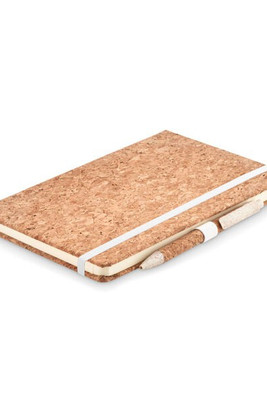SUBER SET Eco-Friendly A5 Cork Notebook with Pen Gift Set - GiftRetail MO6202