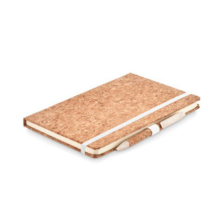 SUBER SET Eco-Friendly A5 Cork Notebook with Pen Gift Set - GiftRetail MO6202