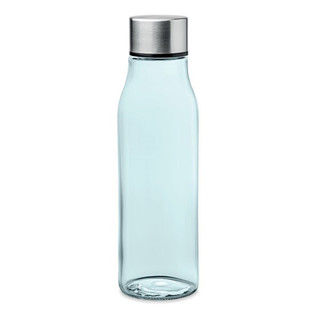 VENICE Eco-Friendly 500ml Glass Bottle with Steel Lid - GiftRetail MO6210