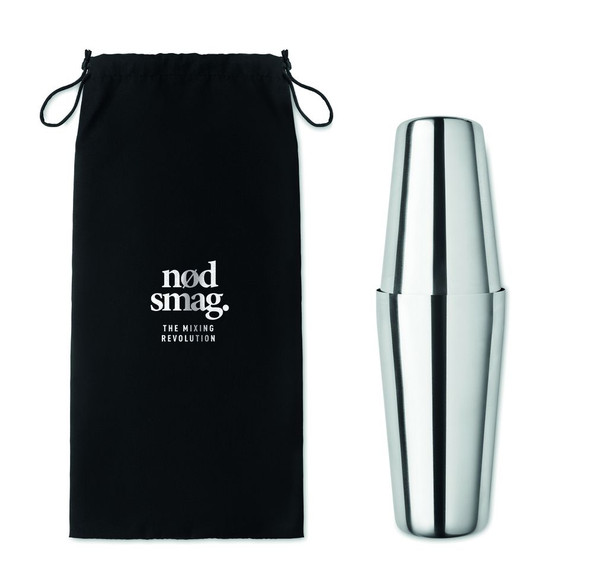 GiftRetail MO6224 - BOSTON Premium Stainless Steel Cocktail Shaker Set 750ml