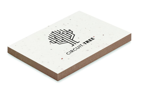 GiftRetail MO6234 - GROW ME Eco-Friendly Wildflower Seed Paper Memo Pad