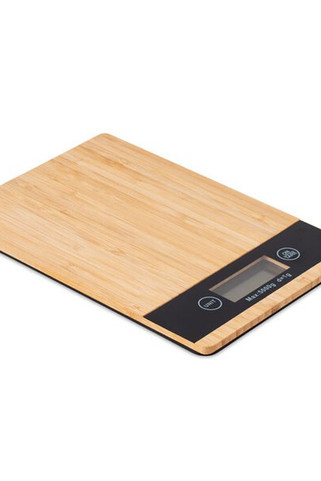 PRECISE Eco-Friendly Bamboo Digital Kitchen Scale 5kg - GiftRetail MO6245