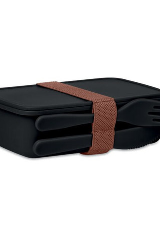 SUNDAY Compact Lunchbox with Built-in Cutlery Set - GiftRetail MO6254