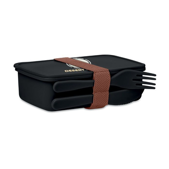 GiftRetail MO6254 - SUNDAY Compact Lunchbox with Built-in Cutlery Set