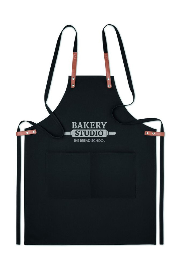 GiftRetail MO6261 - NAGPUR COLOUR Premium Organic Cotton Adjustable Kitchen Apron