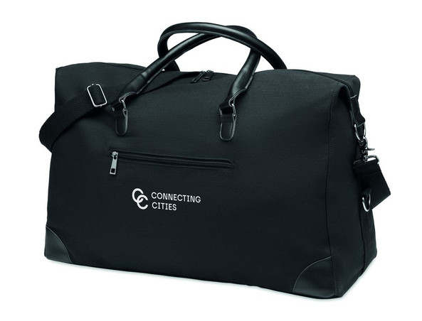 GiftRetail MO6292 - MONACO Eco-Friendly Canvas Weekend Bag with Adjustable Straps