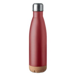 ASPEN CORK Double Wall Stainless Steel Cork Base Bottle 500ml - GiftRetail MO6313