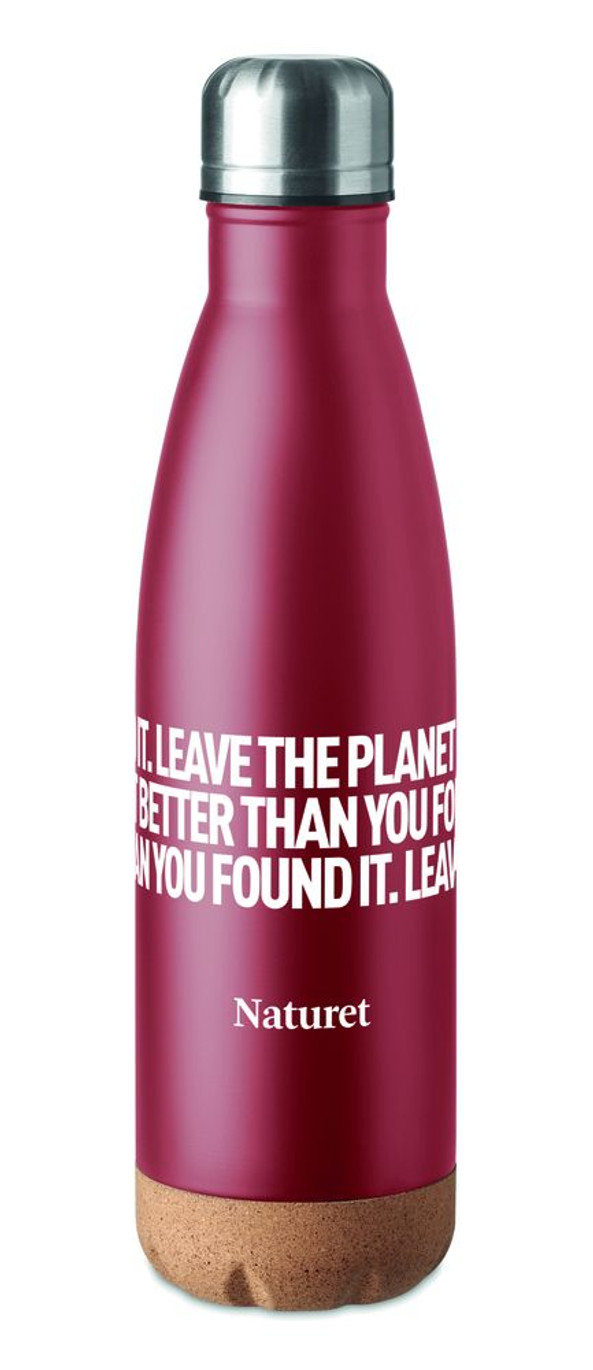 GiftRetail MO6313 - ASPEN CORK Doppelwandige Isolierflasche