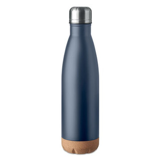ASPEN CORK Double Wall Stainless Steel Cork Base Bottle 500ml - GiftRetail MO6313