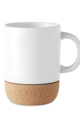 SUBCORK Chic Ceramic Mug with Natural Cork Base - GiftRetail MO6323
