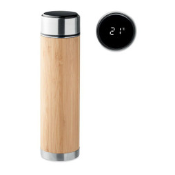 GiftRetail MO6327 - PANAY Eco-Friendly Stainless Steel Bamboo Thermos 480ml