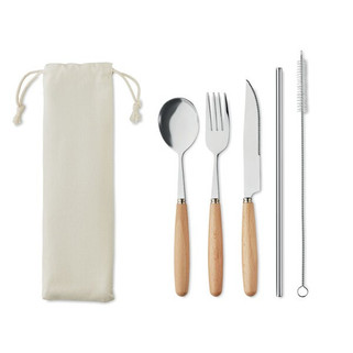 CUSTA SET Cutlery set stainless steel - GiftRetail MO6336