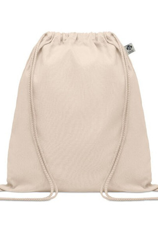 YUKI Eco-Friendly Organic Cotton Drawstring Bag - GiftRetail MO6354