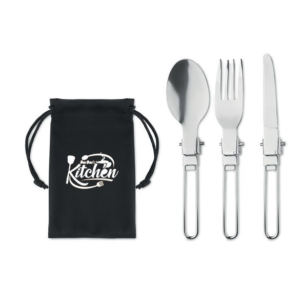 GiftRetail MO6359 - STAPI SET 3-piece camping cutlery set