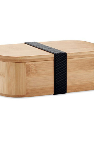 Eco-Friendly Bamboo Lunch Box with Divider - 1000ml - GiftRetail MO6378