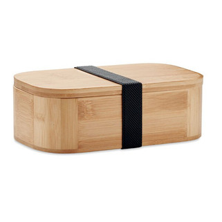 Eco-Friendly Bamboo Lunch Box with Divider - 1000ml - GiftRetail MO6378