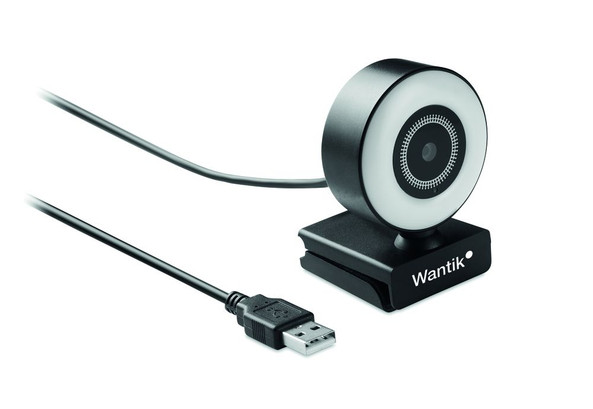 GiftRetail MO6395 - LAGANI 1080P HD webcam and ring light