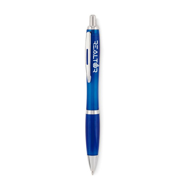 GiftRetail MO6409 - RIO RPET Eco-Friendly RPET Push Button Blue Ink Pen