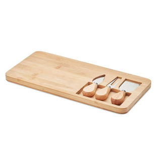GLENAVY Bamboo Cheese board set - GiftRetail MO6414
