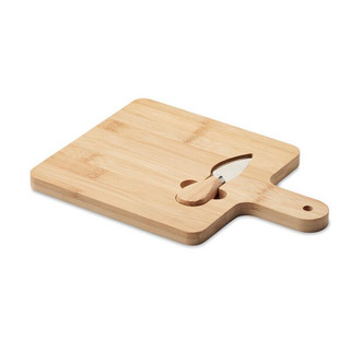 DARFIELD Cheese board set in bamboo - GiftRetail MO6415